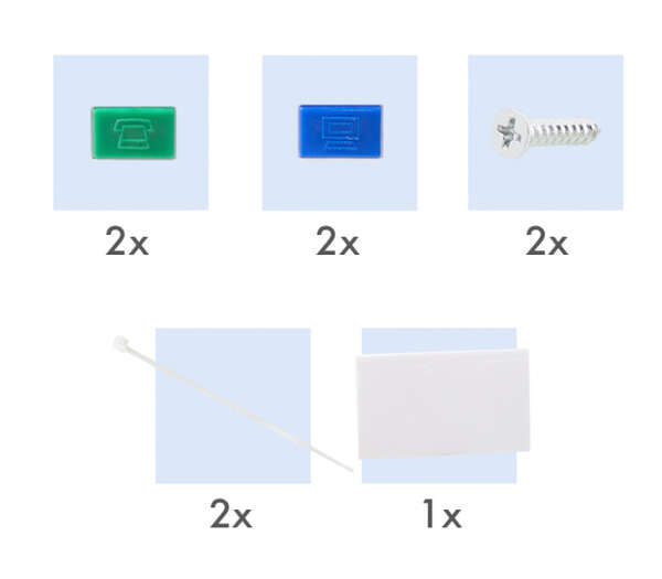 Naar omschrijving van NK4080 - Keystone surface box 2-port, with shutter