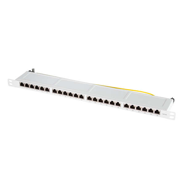 Naar omschrijving van NP0062 - Cat.6A, Shielded 24 ports, 0.5U, Grey