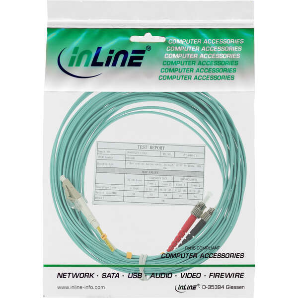 Naar omschrijving van OM3LCST250 - InLine® Fiber Optical Duplex Cable LC/ST 50/125µm OM3 25m