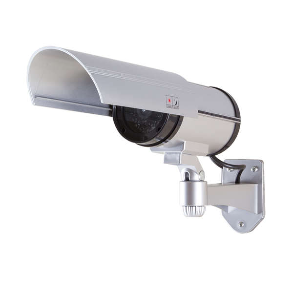 Naar omschrijving van SC0204 - LogiLink Dummy Security Camera with Red Flashing Light, Silver