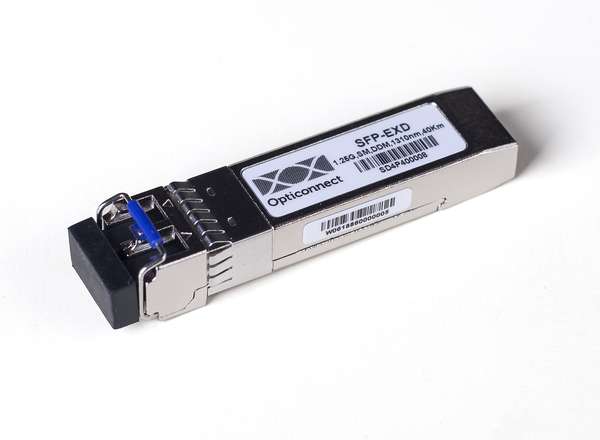 Naar omschrijving van SFP-EXD - SFP Module, up to 1.25Gbps Gigabit Ethernet/FC, 1310nm, LC Connector, 40km Distance/Budget, with Digital Diagnostics