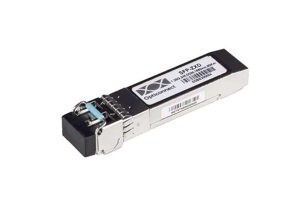 Naar omschrijving van SFP-ZXD - SFP Module, up to 1.25Gbps Gigabit Ethernet/FC, 1550nm, LC Connector, 80km Distance/Budget, with Digital Diagnostics