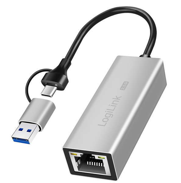 Naar omschrijving van UA0422 - USB Adapter, USB 3.1, USB-C to 2.5G Gigabit Ethernet