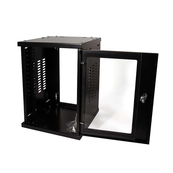 Naar omschrijving van W09Z33B - Network cabinet 10 inch, 8U, assembled, 300mm deep, black